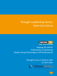 Subscribe-HR Thought Leadership Series With Dr Zivit Inbar Start-Up Culture