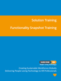 Subscribe-HR Video Functionality Snapshot Training
