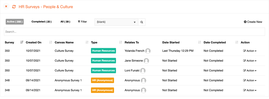 HR Dashboard Engagement eNPS